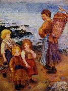 Pierre-Auguste Renoir Les pecheuses de moules a Berneval oil on canvas